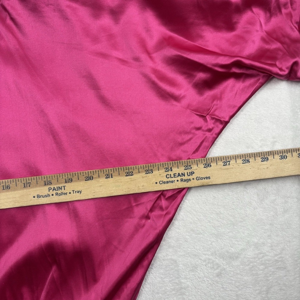 Ebene By Patrick Assuline Pink Short Sleeve Crop Hoodie Silk Women's Size‎ 3 - Picture 7 of 8